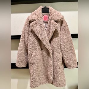 Kate Spade Faux Fur Teddy Coat size L